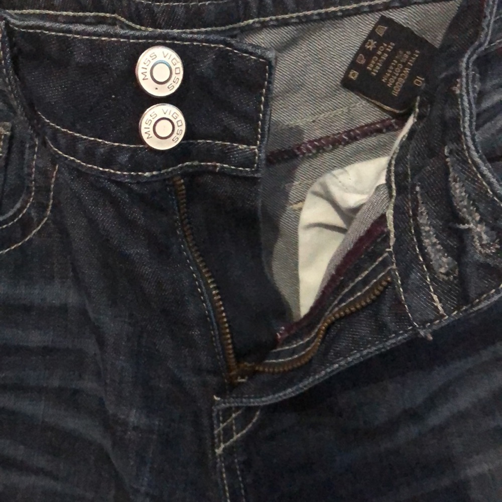 NWOT Miss Vigoss Crop jeans dark denim size 10 - Picture 6 of 8